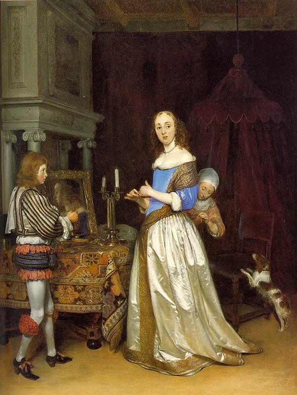TERBORCH, Gerard Lady at her Toilette atf oil painting image